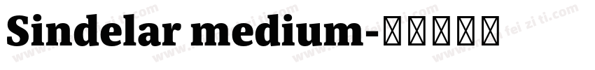 Sindelar medium字体转换